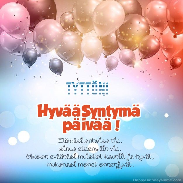 Tyttöni-runot syntymäpäivänä