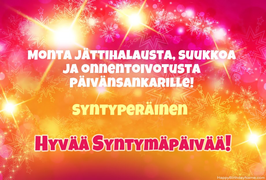 Upeat onnittelut hyvää syntymäpäivää varten Syntyperäinen