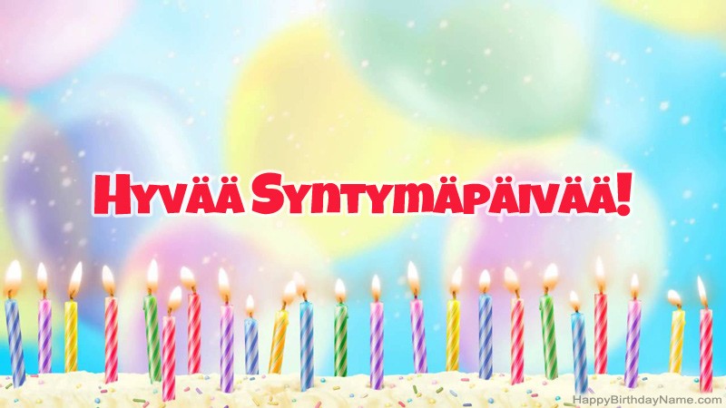 Hauska hyvää syntymäpäivää