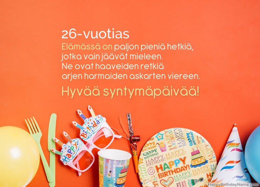 26-vuotias tyttö hyvää syntymäpäivää 26-vuotias tyttö hyvää syntymäpäivää