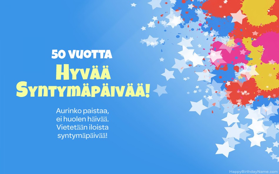 Onnittelut syntymäpäivänä 50 vuotias nainen Onnittelut syntymäpäivänä 50 vuotias nainen