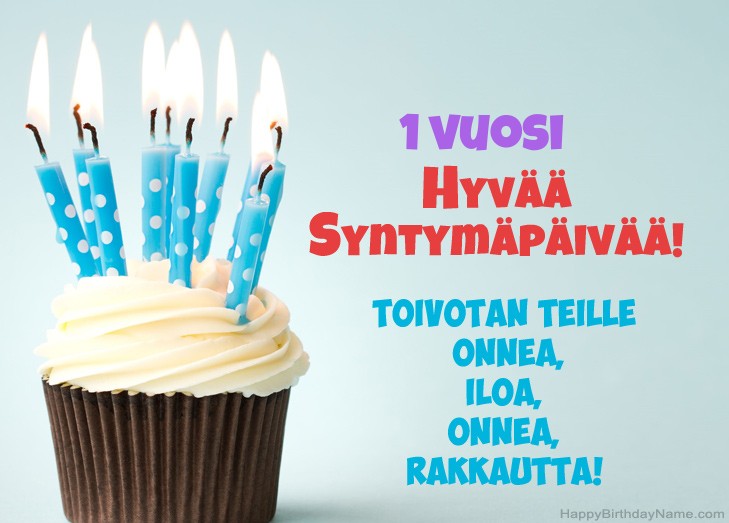 Onnittelut 1-vuotias poika hyvää syntymäpäivää varten Onnittelut 1-vuotias poika hyvää syntymäpäivää varten