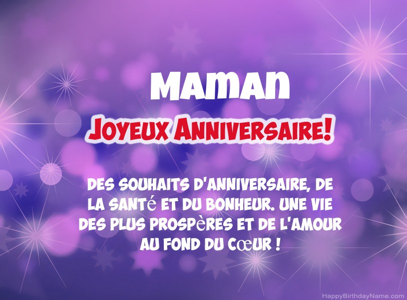 Belles images pour joyeux anniversaire Maman