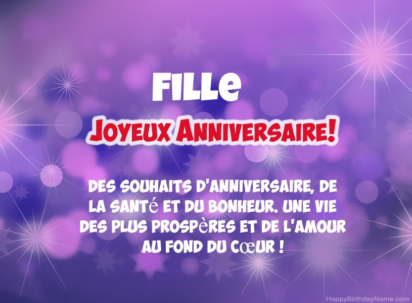 Belles images pour joyeux anniversaire Fille