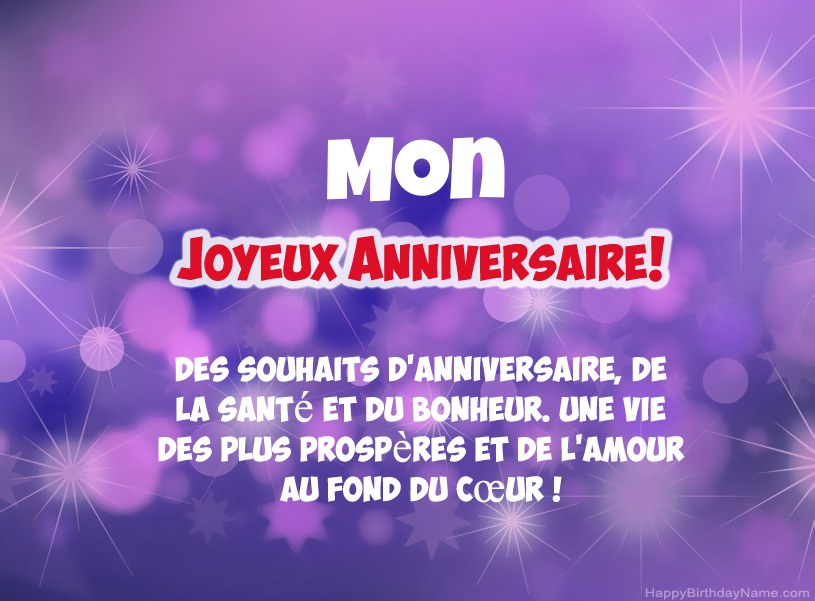 Belles images pour joyeux anniversaire Mon