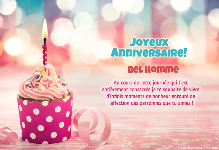 Télécharger Happy Birthday card Bel Homme gratuitement