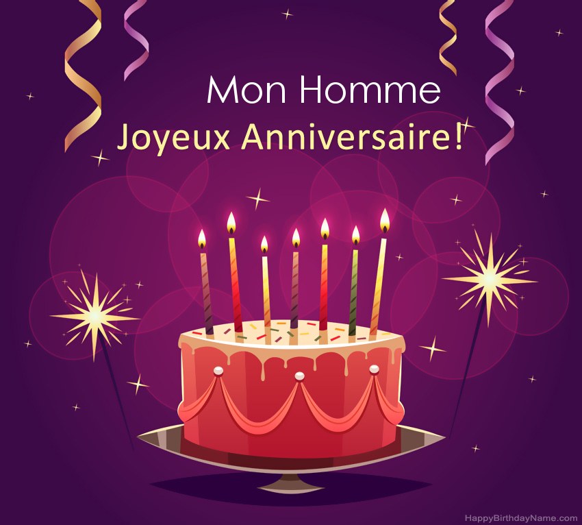 Salutations drôles pour les photos de joyeux anniversaire Mon Homme