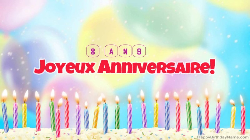 Cartes drôles de joyeux anniversaire Garçon de 8 ans
