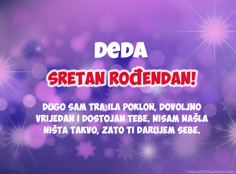 Prekrasne slike za Happy Birthday Deda