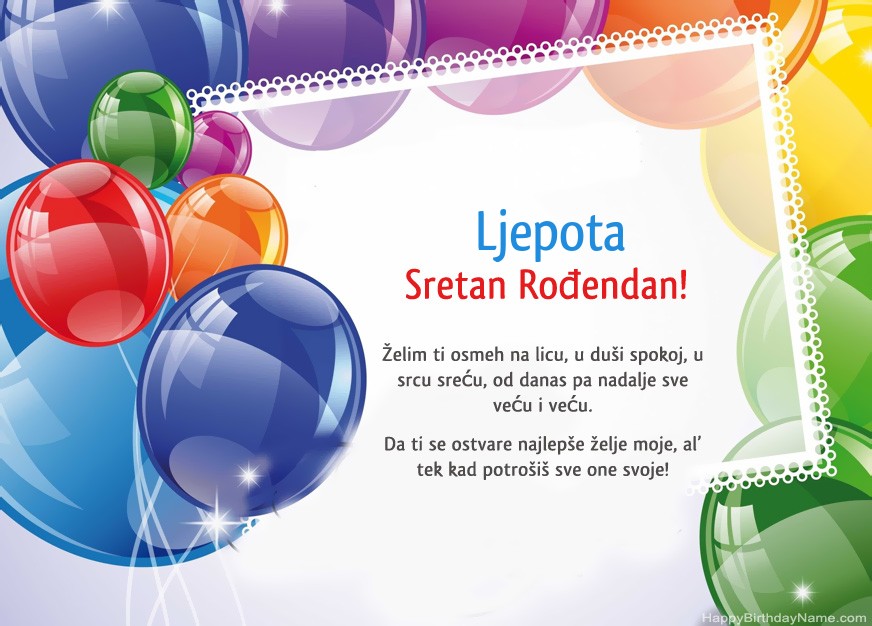 Ljepota Sretan rođendan! Ljepota Sretan rođendan!