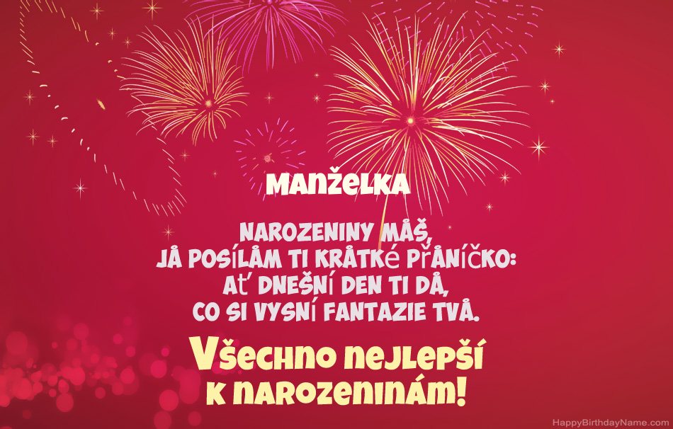 Všechno nejlepší k narozeninám Manželka, krásné básně Všechno nejlepší k narozeninám Manželka, krásné básně