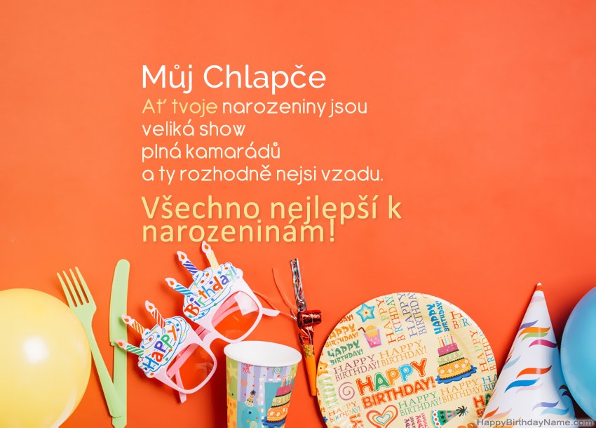 Můj Chlapče Všechno nejlepší k narozeninám Můj Chlapče Všechno nejlepší k narozeninám