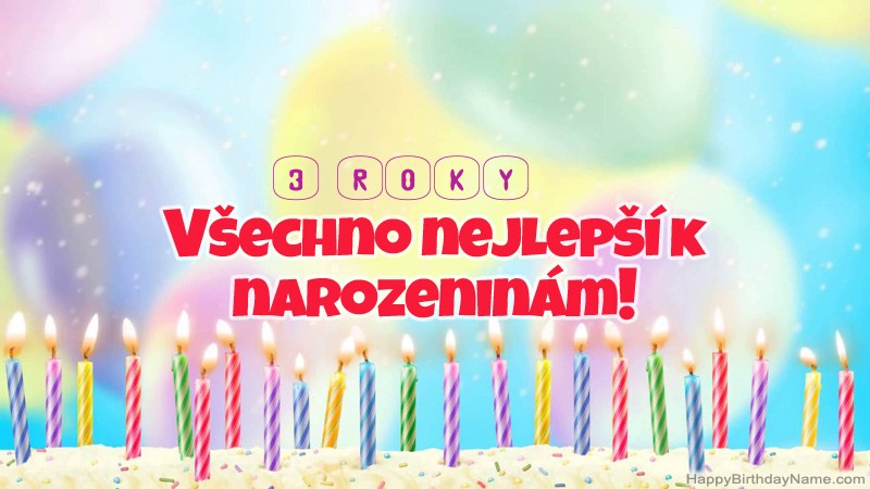 Vtipné všechno nejlepší k narozeninám 3letý chlapec Vtipné všechno nejlepší k narozeninám 3letý chlapec