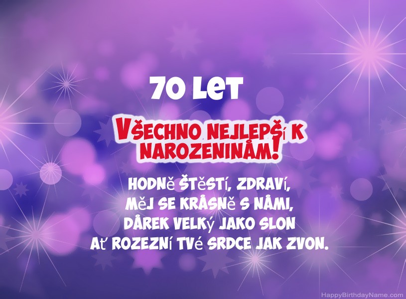 Krásné fotografie pro všechno nejlepší k narozeninám 70 let starý muž