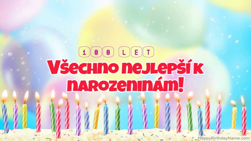Vtipné všechno nejlepší k narozeninám 100letý muž