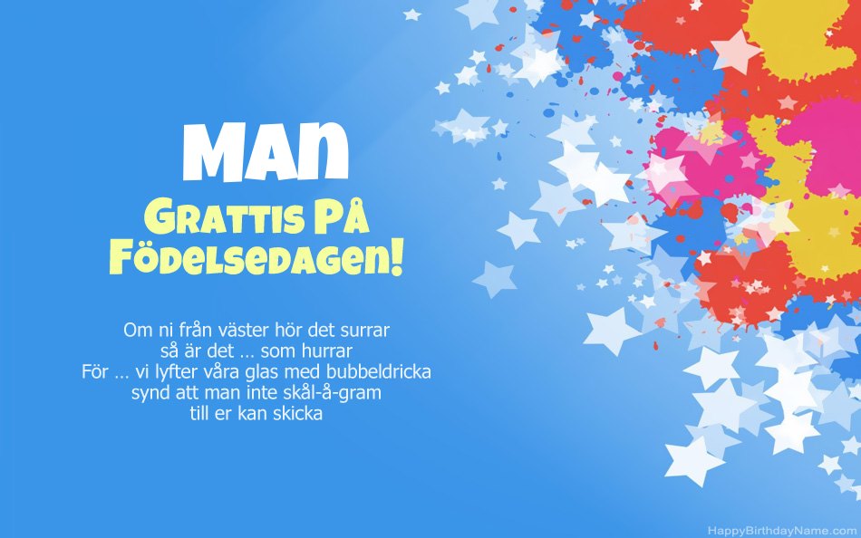 Grattis till födelsedagen Man