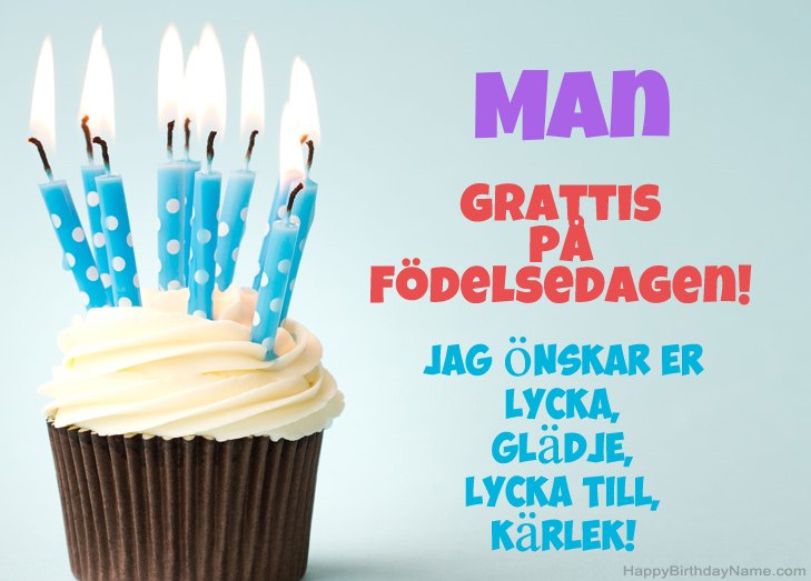 Grattis till Grattis på födelsedagen Man