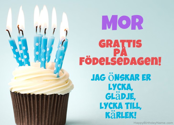 Grattis till Grattis på födelsedagen Mor