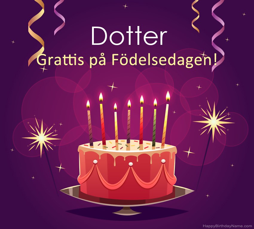 Roliga hälsningar för Happy Birthday Dotter-bilder