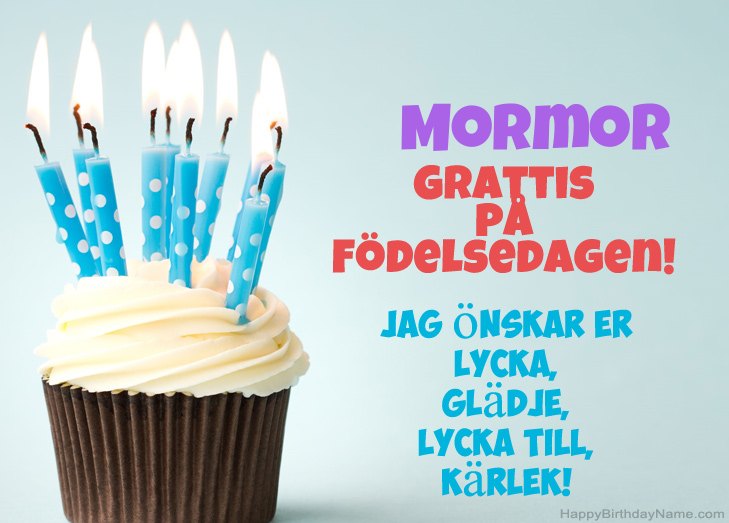 Grattis till Grattis på födelsedagen Mormor