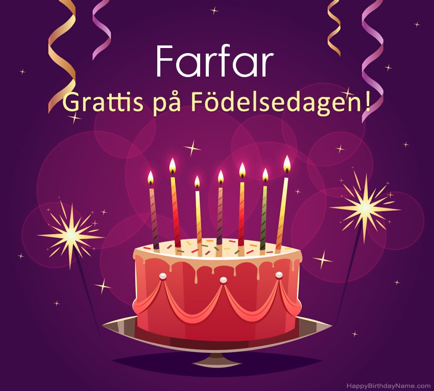 Roliga hälsningar för Happy Birthday Farfar-bilder