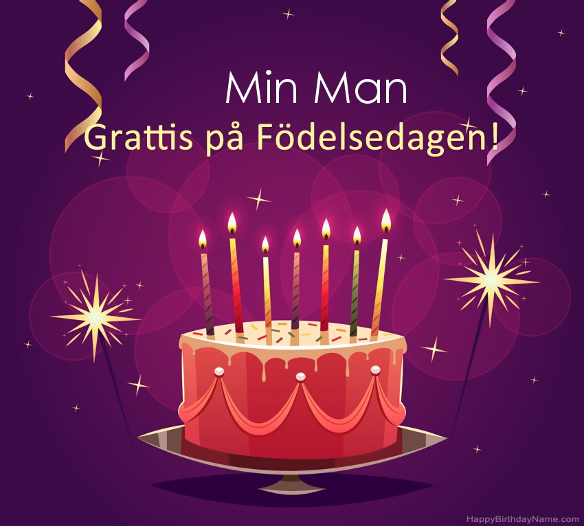Roliga hälsningar för Happy Birthday Min Man-bilder