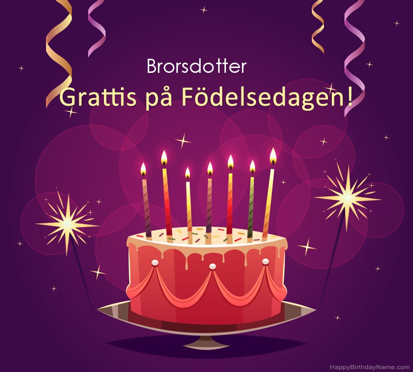 Roliga hälsningar för Happy Birthday Brorsdotter-bilder