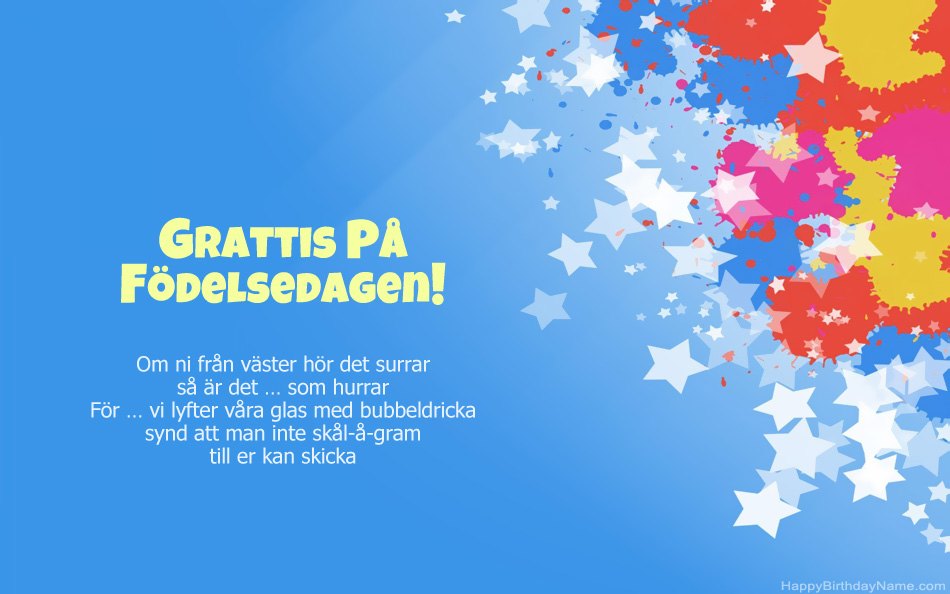 Grattis till födelsedagen