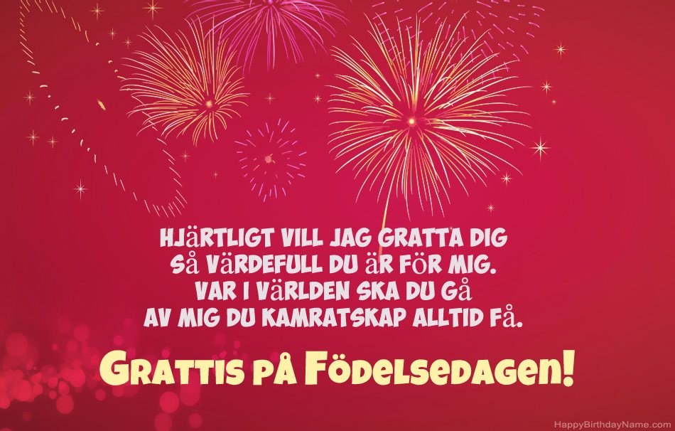 Grattis på födelsedagen, vackra dikter