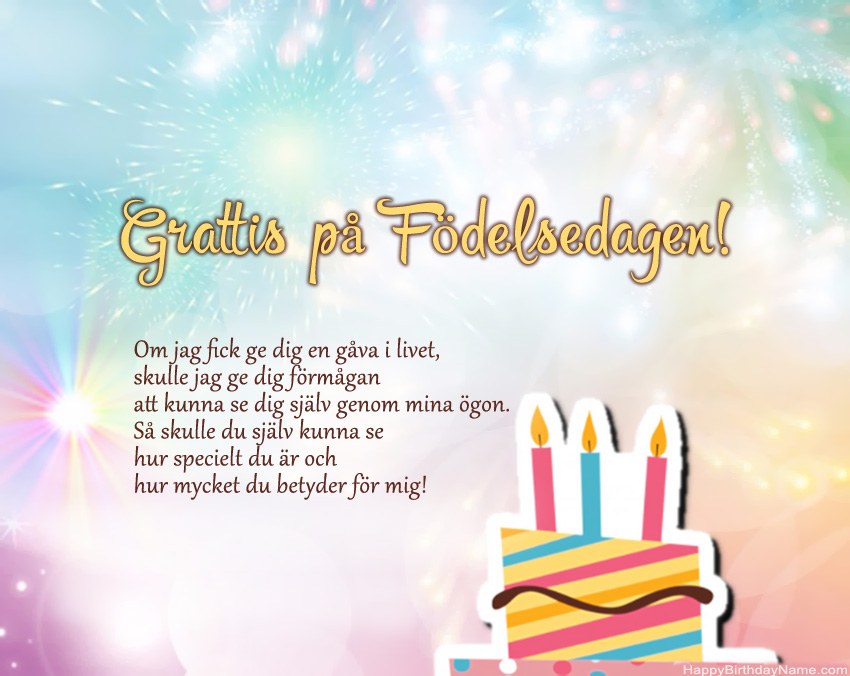 Grattis på födelsedagen i vers