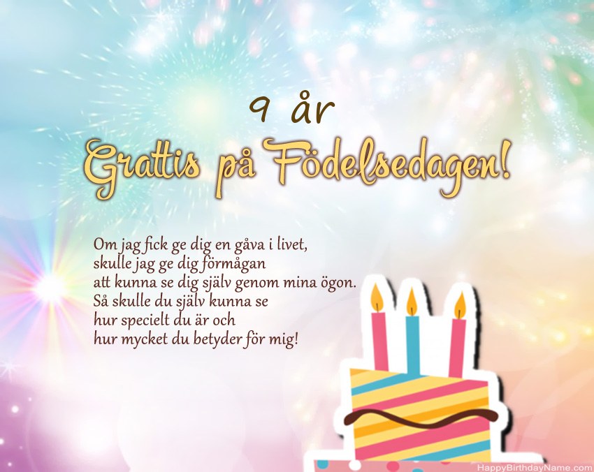9 år gammal tjej Grattis på födelsedagen i vers 9 år gammal tjej Grattis på födelsedagen i vers