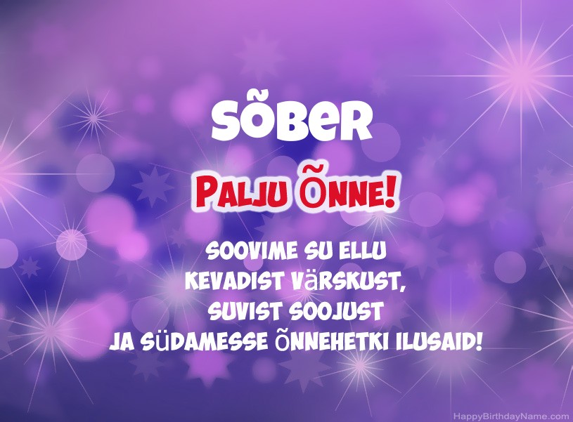 Ilusaid pilte palju õnne sünnipäevaks Sõber