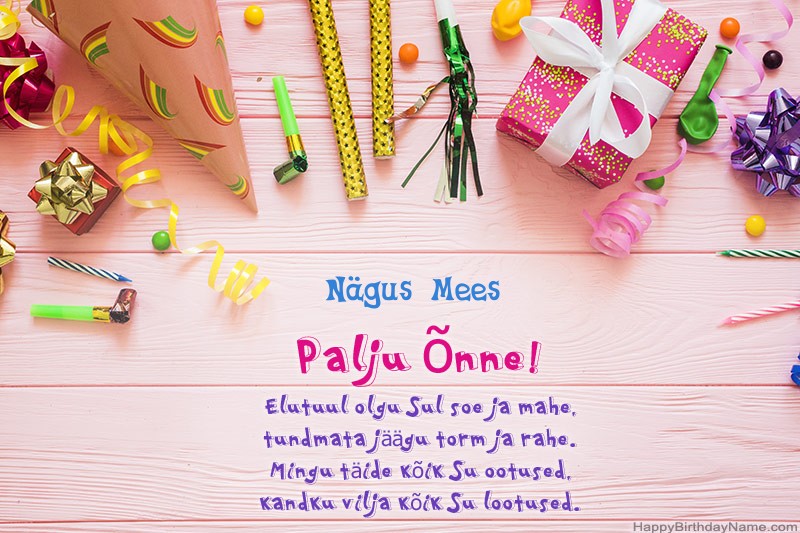 Laadige alla palju õnne sünnipäevaks Nägus Mees