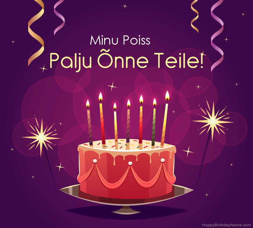 Naljakad tervitused Minu Poiss palju õnne sünnipäevaks Naljakad tervitused Minu Poiss palju õnne sünnipäevaks