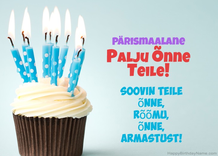 Palju õnne õnne sünnipäevaks Pärismaalane Palju õnne õnne sünnipäevaks Pärismaalane
