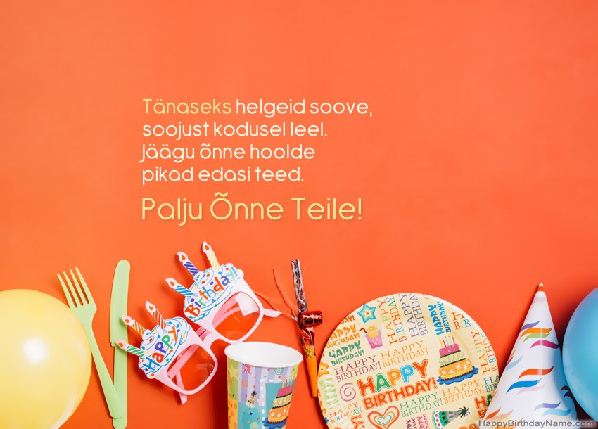 Palju õnne sünnipäevaks