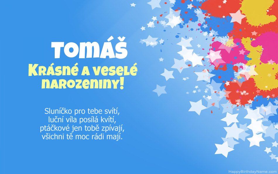 Blahopřeji k narozeninám Tomáš Blahopřeji k narozeninám Tomáš