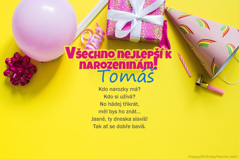 Všechno nejlepší k narozeninám Tomáš v próze Všechno nejlepší k narozeninám Tomáš v próze