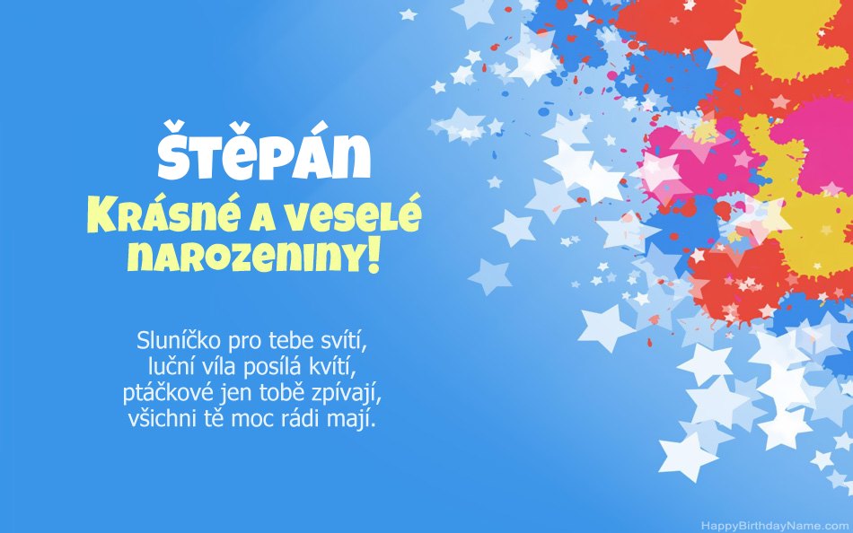 Blahopřeji k narozeninám Štěpán Blahopřeji k narozeninám Štěpán