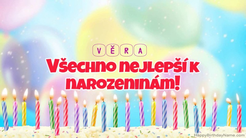 Funny Happy Birthday karty pro Věra Funny Happy Birthday karty pro Věra