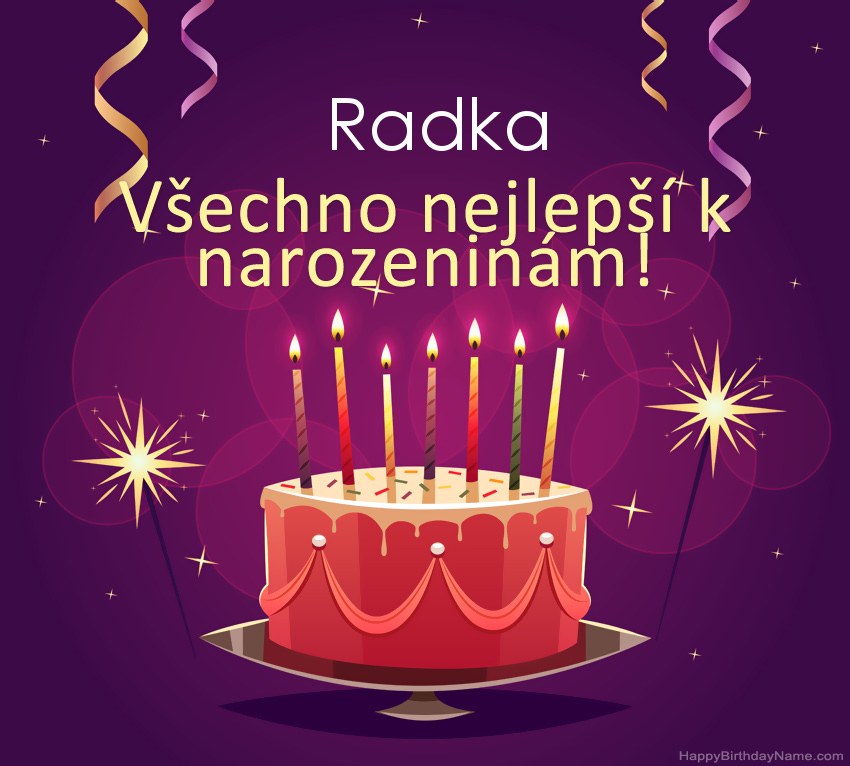 Legrační pozdravy pro všechno nejlepší k narozeninám Radka obrázky