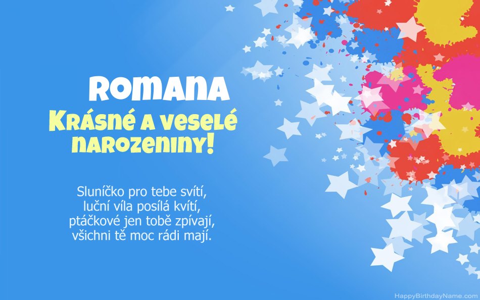 Blahopřeji k narozeninám Romana