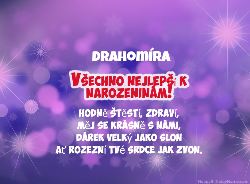 Krásné fotografie k narozeninám Drahomíra