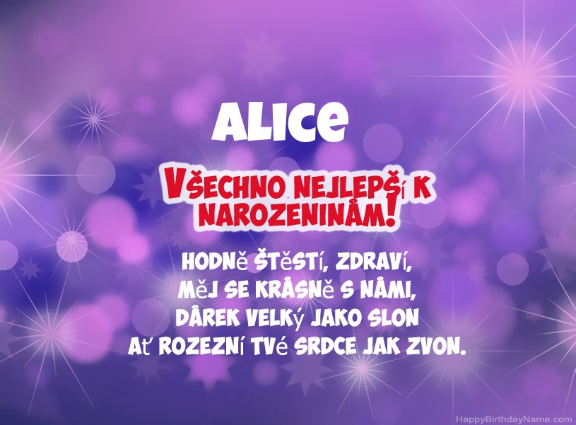 Krásné fotografie k narozeninám Alice Krásné fotografie k narozeninám Alice