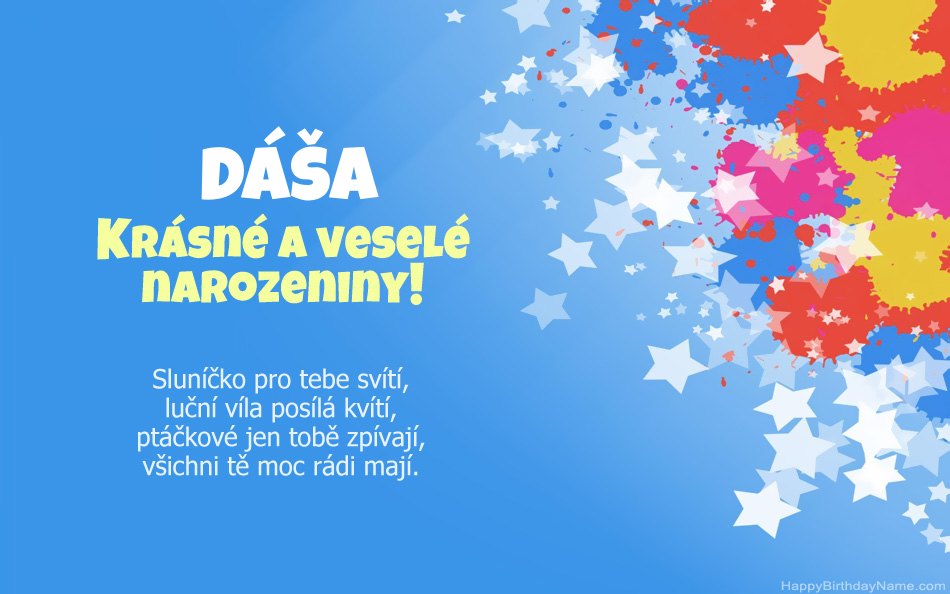 Blahopřeji k narozeninám Dáša Blahopřeji k narozeninám Dáša