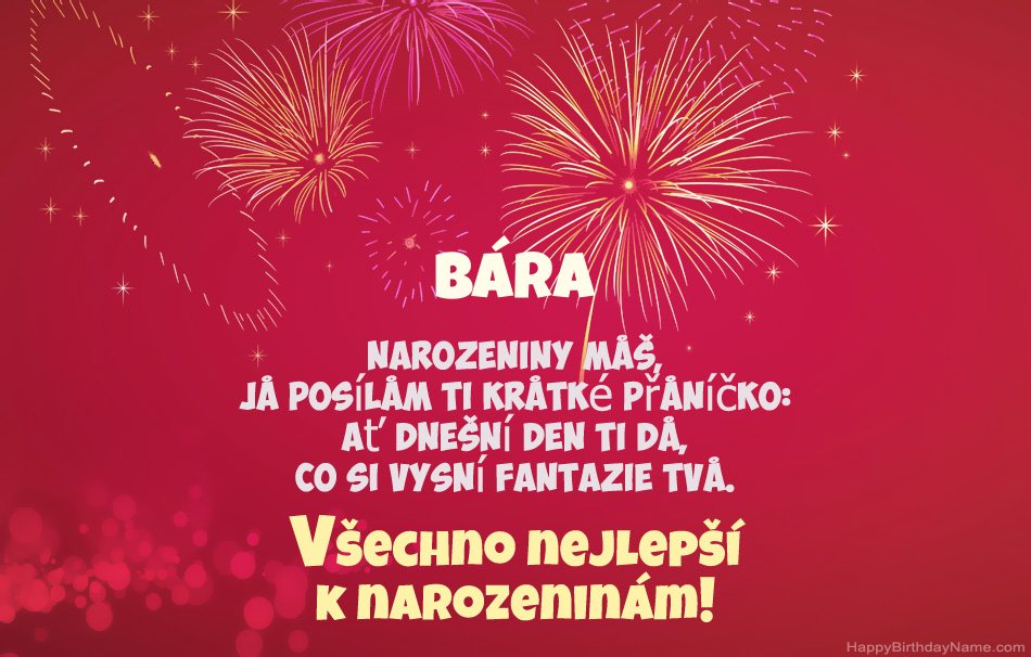 Krásné a veselé narozeniny Bára, krásné básně Krásné a veselé narozeniny Bára, krásné básně