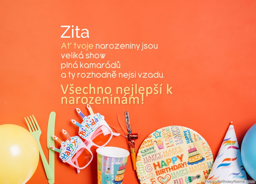 Všechno nejlepší k narozeninám pro Zita