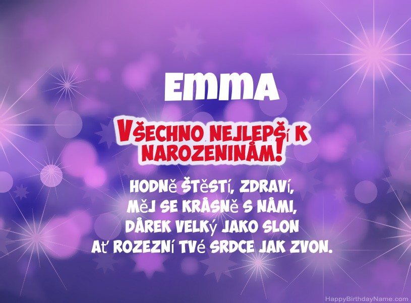 Krásné fotografie k narozeninám Emma