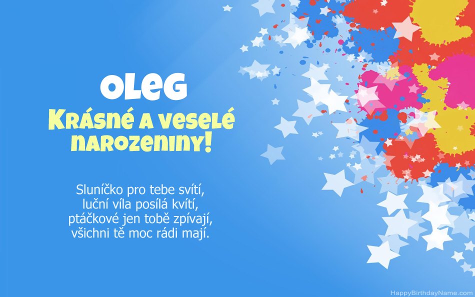 Blahopřeji k narozeninám Oleg Blahopřeji k narozeninám Oleg