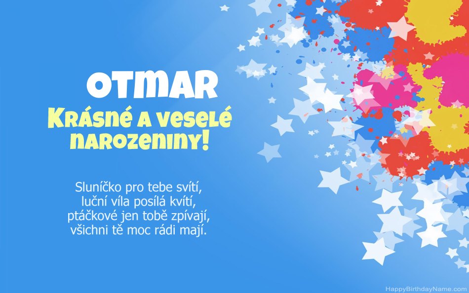 Blahopřeji k narozeninám Otmar